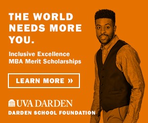 Darden MBA scholarship ad