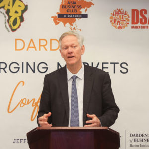 Dean Scott Beardsley speaks at emerging markets conference