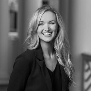 Black-and-white headshot of Darden Professor Melanie Prengler