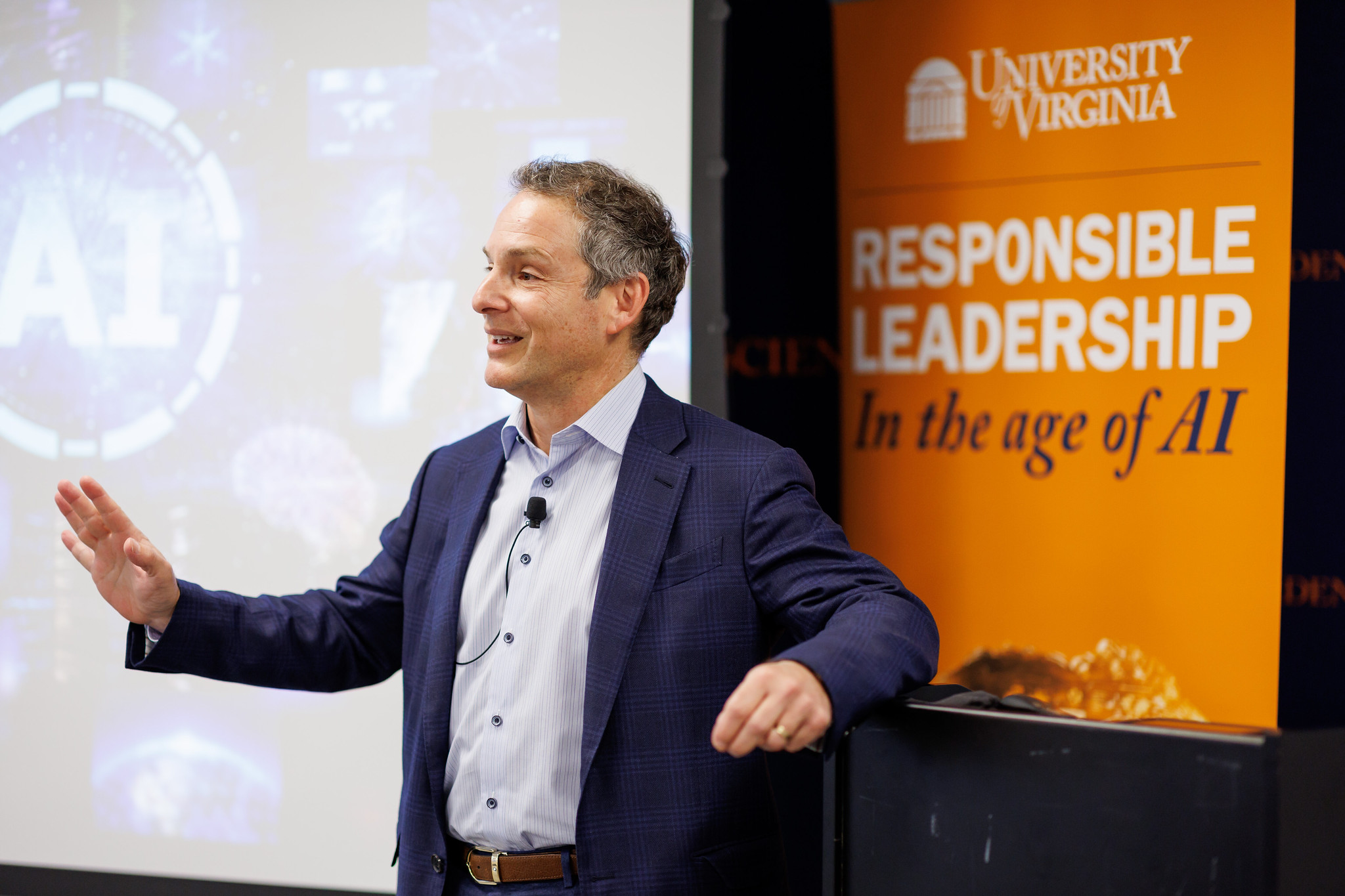 Adam Ruttenberg speaks at the UVA Conference on Leadership in Business, Data, and Intelligence 