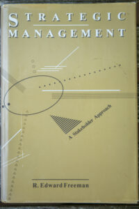 Cover of the first edition of “Strategic Management: A Stakeholder Approach.”